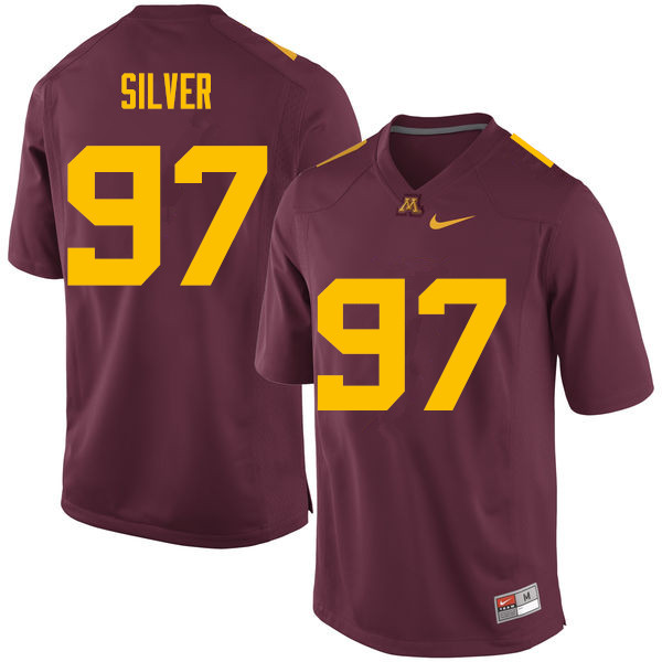 Men #97 Royal Silver Minnesota Golden Gophers College Football Jerseys Sale-Maroon